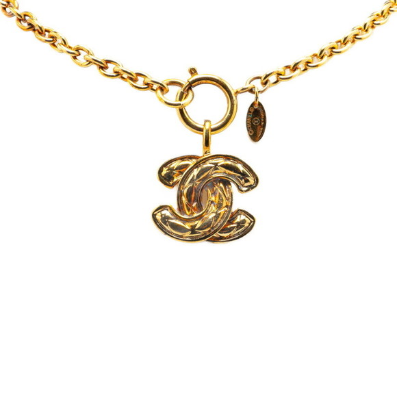 Chanel Coco Mark Gold Gold Plated necklace - Picture 1 of 6